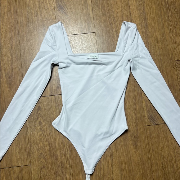 Babaton Cream Square bodysuit Top - Picture 2 of 3